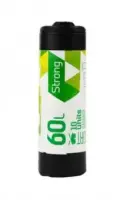 Prügikotid SORTEX, must, 60 L, 30mic,60x75cm,10tk (kogus 2 tükki)
