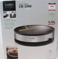SALE OUT. | Caso | CM 1300 | Crepe maker | Crepe maker | 1300 W | Number of pastry 1 | Crepe | DAMAGED PACKAGING – pilt 10