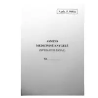 Personal Medicine book, LT keelne