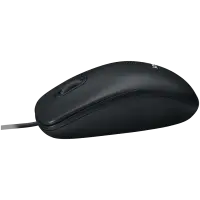 LOGITECH B100 Corded Mouse - BLACK - USB - B2B