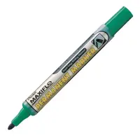 Marker permanentne Pentel Maxiflo NLF-50, 1-2mm, pump, kooniline roheline