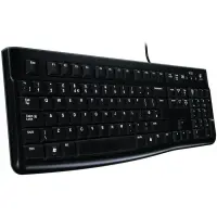 LOGITECH K120 Corded Keyboard - BLACK - USB - EST