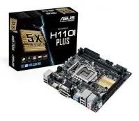 Mainboard|ASUS|Intel H110 Express|LGA1151|MiniITX|1xPCI-Express 3.0 16x|Memory DDR4|Memory slots 2|1x15pin D-sub|1xDVI|1xHDMI|1xAudio-In|1xAudio-Out|1xMicrophone|4xUSB 2.0|2xUSB 3.0|1xPS/2|1xRJ45|H110I-PLUS
