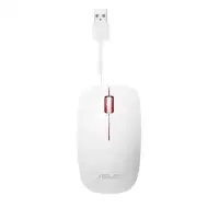 Asus UT300 Optical USB mouse, White/Red