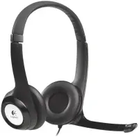 LOGITECH H390 Corded Headset - BLACK - USB