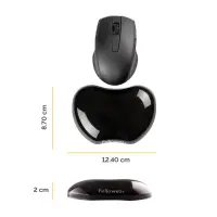 MOUSE PAD WRIST SUPPORT/BLACK 9112301 FELLOWES – pilt 3