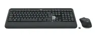 Logitech 920-008686 klaviatuur Hiir kaasa arvatud Universaalne Raadioside QWERTY Vene Must