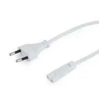 CABLE POWER EU 1.8M/WHITE PC-184/2-W GEMBIRD – pilt 3