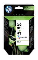 HP 56/57 Combo Pack, black, colour (cyan, magenta, yellow)