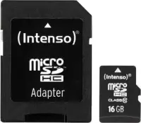 MEMORY MICRO SDHC 16GB C10/W/ADAPTER 3413470 INTENSO