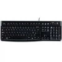 LOGITECH K120 Corded Keyboard - BLACK - USB - UK - B2B
