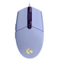 LOGITECH G102 LIGHTSYNC Corded Gaming Mouse - LILAC - USB - EER
