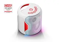 Sharp PS-919 Party Speaker 130 W, White,  With Built-in Battery, TWS, USB, LED, IPX5, 14 h, Bluetooth – pilt 5