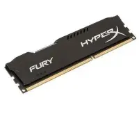 MEMORY DIMM 4GB PC12800 DDR3/FURY BK HX316C10FB/4 KINGSTON