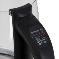 Camry | Kettle | CR 1290 | Standard | 2200 W | 2 L | Plastic/glass | 360° rotational base | Black/Transparent – pilt 2