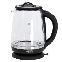 Camry | Kettle | CR 1290 | Standard | 2200 W | 2 L | Plastic/glass | 360° rotational base | Black/Transparent – pilt 7