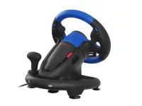 GENESIS Seaborg 350 Must, Sinine USB Juhtpult + pedaalid Nintendo Switch, PC, PlayStation 4, Playstation 3, Xbox 360, Xbox One, Xbox Series S, Xbox Series X – pilt 20