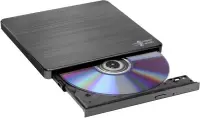 H.L Data Storage | Ultra Slim Portable DVD-Writer | GP60NB60 | Interface USB 2.0 | DVD±R/RW | CD read speed 24 x | CD write speed 24 x | Black | Desktop/Notebook