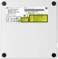 H.L Data Storage | Ultra Slim Portable DVD-Writer | GP60NS60 | Interface USB 2.0 | DVD±R/RW | CD read speed 24 x | CD write speed 24 x | Silver | Desktop/Notebook