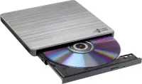 H.L Data Storage | Ultra Slim Portable DVD-Writer | GP60NS60 | Interface USB 2.0 | DVD±R/RW | CD read speed 24 x | CD write speed 24 x | Silver | Desktop/Notebook