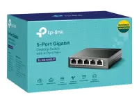TP-LINK | Switch | TL-SG1005LP | Unmanaged | Desktop | PoE+ ports quantity 4 | Power supply type External