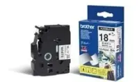 BROTHER TZEFX241 18 BLACK ON WHITE FLEX