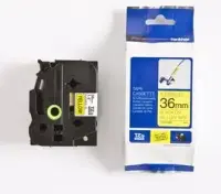 BROTHER TZEFX661 36 BLACK ON YELLOW FLEX