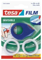 Mini teibialus Tesa + 2 teipi, 10m x 19mm, läbipaistev