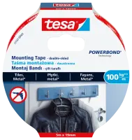 Kinnitusteip kahepoolne Tesa Ultra Strong, 5m x 19mm