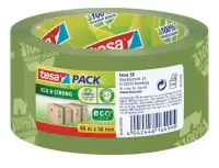 Pakketeip Tesa, 66m x 50mm, roheline, Eco & Strong