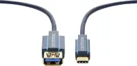 Clicktronic USB-C adapter cable 45130 3 m, Blue