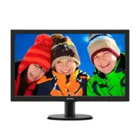 Philips 243V5LHAB/00 23.6 ", TFT-LCD, Full HD, 1920 x 1080 pixels, 16:9, 1 ms, 250 cd/m², Black