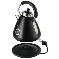 Gorenje | Kettle | K17CLBK | Electric | 2200 W | 1.7 L | Plastic/Metal | 360° rotational base | Black – pilt 3
