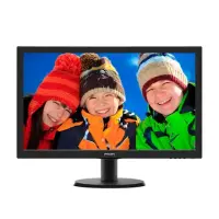 Philips 243V5LHSB/00 23.6 ", TFT-LCD, Full HD, 1920 x 1080 pixels, 16:9, 1 ms, 250 cd/m², Black