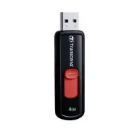 MEMORY DRIVE FLASH USB2 4GB/500 RED TS4GJF500 TRANSCEND