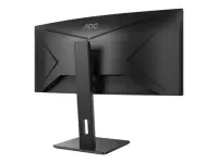 AOC | Curved Monitor | CU34P2A | 34 " | VA | 21:9 | 100 Hz | 1 ms | 3440 × 1440 | 300 cd/m² | Headphone out (3.5mm) | HDMI ports quantity HDMI x 2 | Black | Warranty 36 month(s) – pilt 18