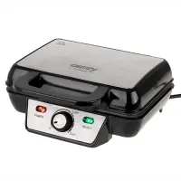 Camry | Waffle Maker | CR 3046 | 1600 W | Number of pastry 2 | Belgium | Black/Stainless Steel – pilt 2