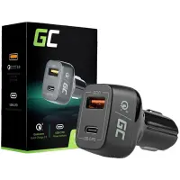 Green Cell In-car Charger USB-C Power Delivery + USB Quick Charge 3.0