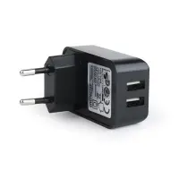 CHARGER USB UNIVERSAL BLACK/2.1A EG-U2C2A-01 GEMBIRD