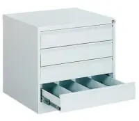 Dokumendikapp metallist SZK 103, RAL9010, valge