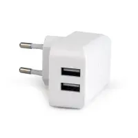 CHARGER USB UNIVERSAL WHITE/2.1A EG-U2C2A-01-W GEMBIRD