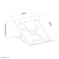 Neomounts NSLS085SILVER sülearvuti raam & alus Sülearvuti alus Hõbe 43,2 cm (17") – pilt 5