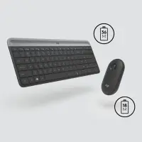 Logitech Slim MK470 klaviatuur Hiir kaasa arvatud Universaalne Raadioside QWERTY US rahvusvaheline Grafiit – pilt 2