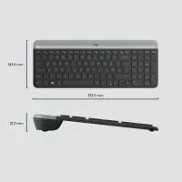 Logitech Slim MK470 klaviatuur Hiir kaasa arvatud Universaalne Raadioside QWERTY US rahvusvaheline Grafiit – pilt 13