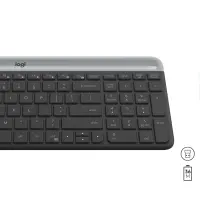 Logitech Slim MK470 klaviatuur Hiir kaasa arvatud Universaalne Raadioside QWERTY US rahvusvaheline Grafiit – pilt 21