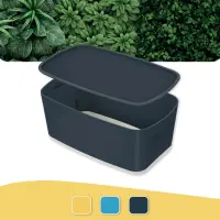 Hoiukast kaanega Leitz MyBox S-suurus, 318x128x191 mm, hall