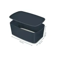 Hoiukast kaanega Leitz MyBox S-suurus, 318x128x191 mm, hall