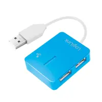 LogiLink UA0136 jaotur USB 2.0 Type-A 480 Mbit/s Sinine
