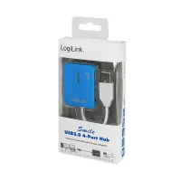 LogiLink UA0136 jaotur USB 2.0 Type-A 480 Mbit/s Sinine – pilt 7