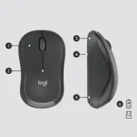 Logitech MK295 Silent klaviatuur Hiir kaasa arvatud Kontor Raadioside QWERTY US rahvusvaheline Grafiit – pilt 6